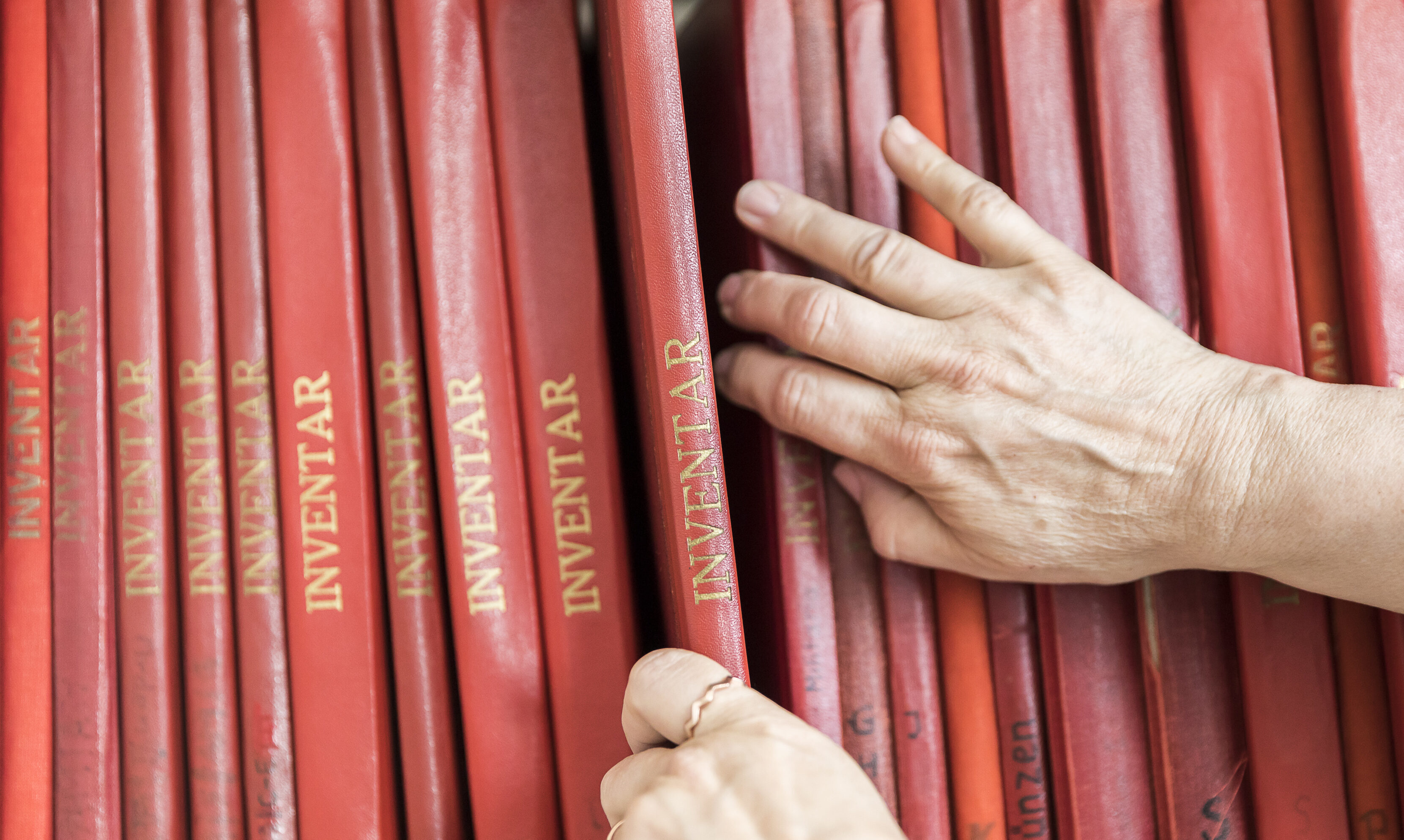 Iventarbücher verschiedener Objektkategorien