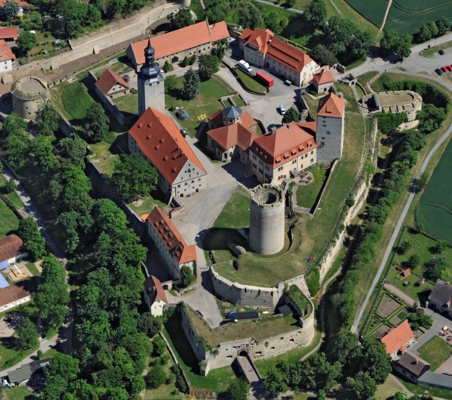 Luftaufnahme von der Burg Querfurt